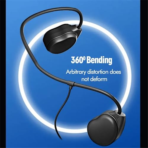 Image of 3.5MM Wired Headphones with Bone Conduction and Built-in Microphone Suitable for Mobile Phones, Computers, and Speakers