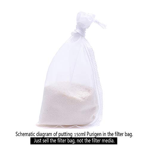Image of ALEGI 4 Pcs Premium Nylon Fine Mesh Aquarium Filter Bags, 180 Micron, 8 inchx 4 inch (Pack of 2)
