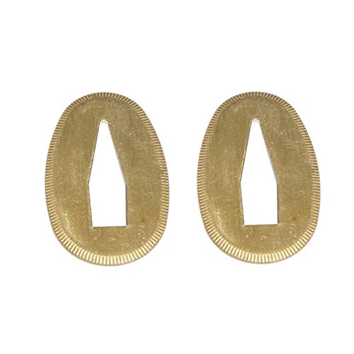 2個 銅切羽 刀剣アクセサリー (B)