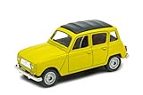 OPO 10   Voiture Miniature Compatible avec Renault 4L Jaune échelle 1:64 3 inches 7,5cm Welly SUP63