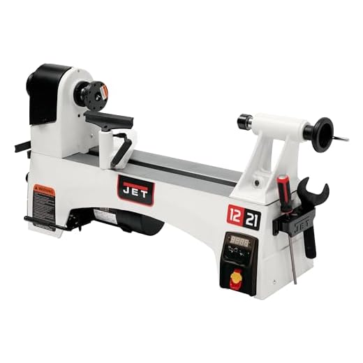 JET JWL-1221VS 12-Inch by 21-Inch Variable Speed Wood Lathe