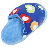 iplusmile Quietschendes Hundespielzeug Hausschuhe aus Langlebigem Plüsch Bissfestes Kauspielzeug für Kleine bis Große Hunde Interaktives Welpenspielzeug zur Zahnpflege