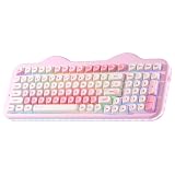 YUNZII C98 Cute Cake Wireless Mechanical Keyboard (Pink, Milk Switch)
