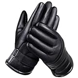【Chaleur Optimale & Protection】Conçus comme des gants hiver hommes efficaces, leur structure en similicuir PU coupe-vent et leur doublure en polyester offrent une isolation thermique optimale. Vos mains restent au chaud et protégées du froid et des intempéries, que ce soit pour un trajet en ville, une promenade ou lors d'activités en plein air. Des gants en cuir pour hommes pratiques pour un confort hivernal fiable.
