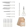 Cuisinart-15-Piece-Knife-Set-with-Block-High-Carbon-Stainless-Steel-Forged-Triple-Rivet-Natural-C77CTR-15P Cuisinart 15-Piece Knife Set with Block, High Carbon Stainless Steel, Forged Triple Rivet, Natural C77CTR-15P