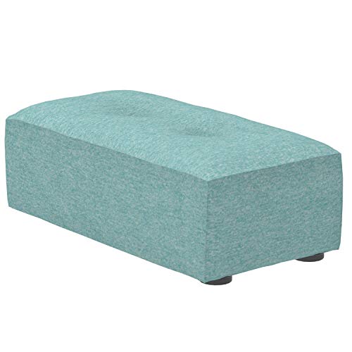 Marca Amazon - Alkove Elvas - Reposapiés bajo para sofá modular, 48 x 93 cm, turquesa