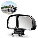 ☆Hohe Qualität: 360° dreht und passt für eine bessere Sichtbarkeit und 20° Sway einstellbar, maximieren Sie Ihre Ansicht mit Weitwinkel im Auto. alle Seitenansicht Blind Spot Spiegel sind mit kleinen verstellbaren schwenkbaren Halterung für Auto fit Stick-on Design einfache Installation ausgestattet.
