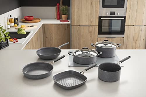 Cazuela con mango largo Lagostina Tempra Mineral de aluminio y efecto piedra de 20 cm 7