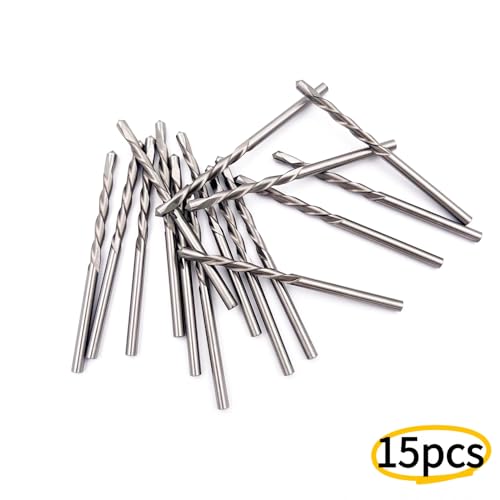 JFOGO 15 Pieces Drywall Cutting Tools 1/8 Inch Guide Point Cutting Bits,HSS65 Drill Bits, Cutting Drywall, Used for with Spiral Saw and Power Tools