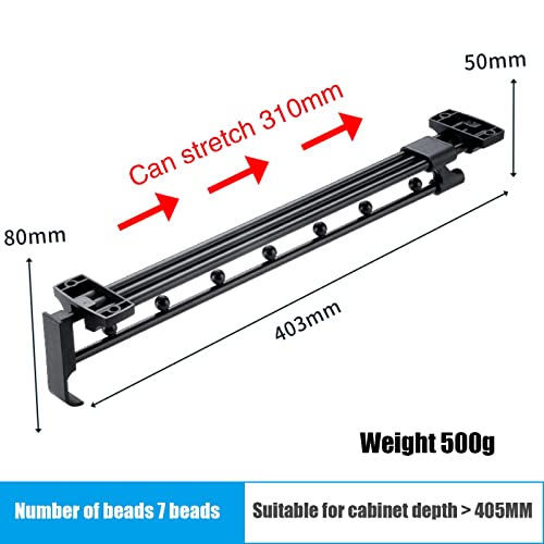 Barres de suspension robustes et amovibles de 40 cm pour penderie - 8