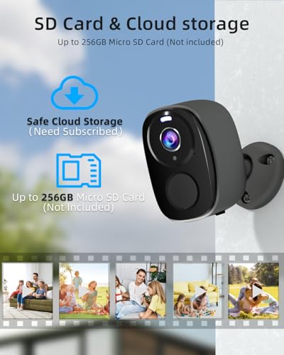 Image of ELECCTV 5G /2.4G WiFi Security Cameras Wireless Outdoor, 2K 5G Security Camera with AI Motion Detection, Color Night Vision, Siren, IP65, 2-Way-Audio, Support Alexa&Google Assistant, Cloud /SD (4)