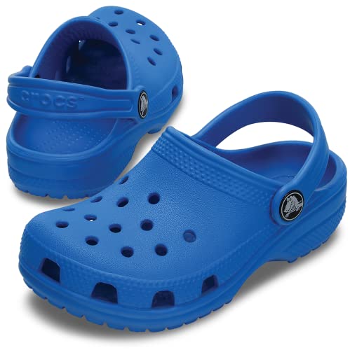 Image of Crocs Unisex-Child Kids' Classic Clogs, Ocean /Ocean, 3 Little Kid