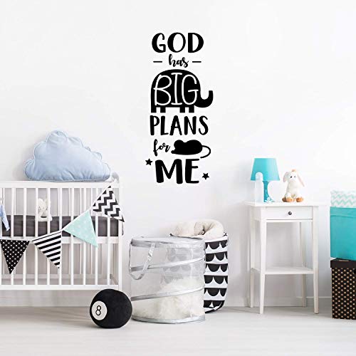 Vinilo decorativo de pared con frase religiosa 40 x 16.5 pulgadas miniatura 2