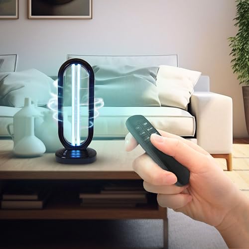 Swissklip HaloUV, Mold Remover, Home Disinfection Device, Dust Mites Remover, UV Light Sanitizer, Ultraviolet Sanitizer for Home, Room & Kitchen, Ultraviolet Light with 4 Speed Timings