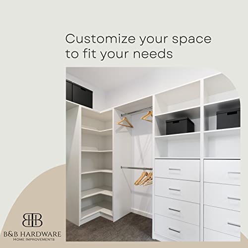 White Cabinet Shelves Melamine 1/2\'\' Thick, Custom, Cut to Size. (14\'\' Depth x 30\' Inches Length) - Thumbnail 4