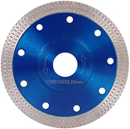 115mm 4.5" Diamond Cutting Discs for Angle Grinder, Super Thin Porcelain Cutting Blade Dry/Wet Angle Grinder Wheel Disc for Cutting Porcelain Tiles Granite Marble Ceramics Reinforced Concrete (Blue)
