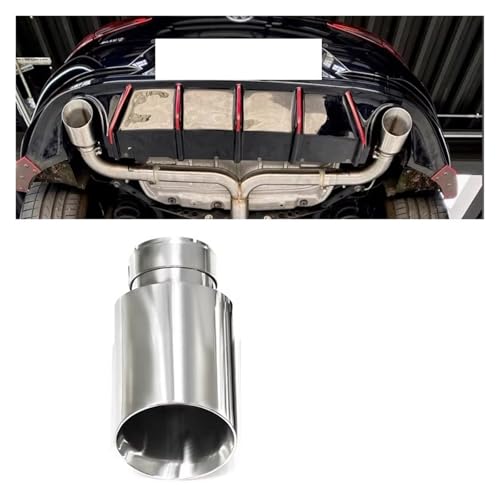 Boquilla de escape para coche universal que elimina el óxido con acero inoxidable 2