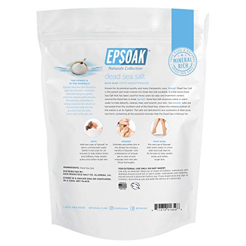 Epsoak Dead Sea Salt - 2 Lb. Bag Fine Grain #TOP1