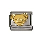  Italian Charms Modul Mädchenkopf golden ...by Kult-Schmuck