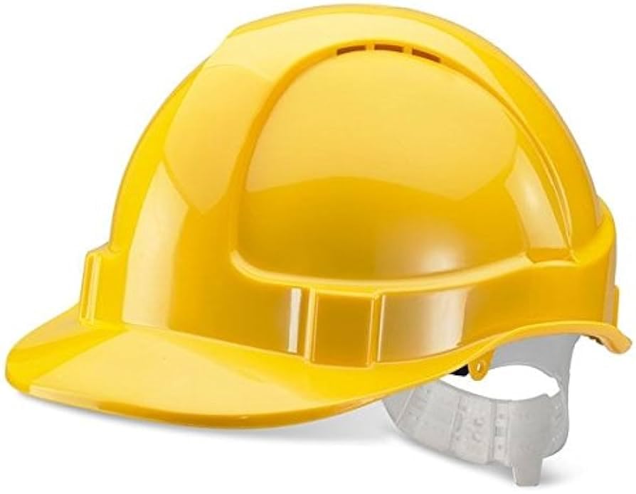 Vented Economy Safety Helmet (Yellow)