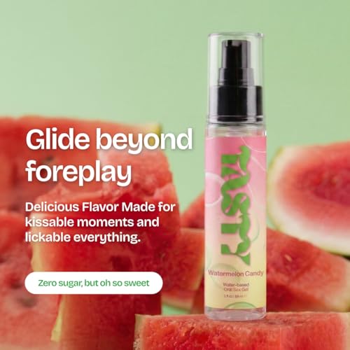 Image of IntiMD Tasty Watermelon Candy Water Based Flavored Edible Oral Gel, 2 Ounce, for Men, Women and Couples