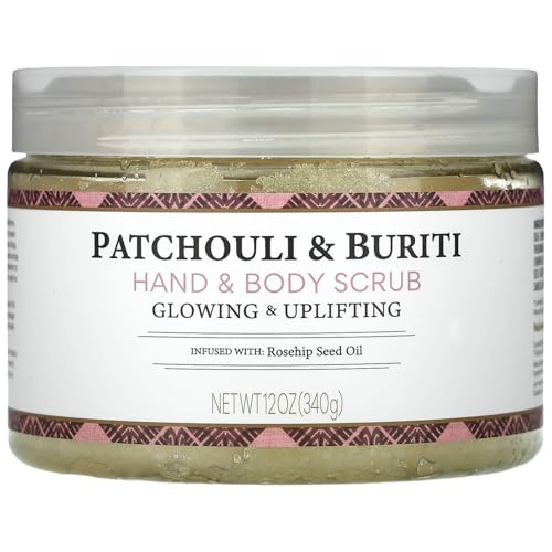Nubian Heritage Body Wash, Patchouli & Buriti – Toning & Uplifting Shower Essentials Body Soap with Aloe Vera & Rosehip Seed Oil, 13 Oz