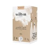 Wilton London Cedarwood Laundry Liquid Refill - 112 Washes - Non-Bio - Plant-based - Biodegradable Detergent - 100% Recylable - Less Plastic - Essential Oils - Make in UK - 4L