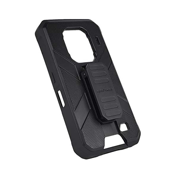 Ulefone Armor 9 & Armor 9E Outdoor Handy Hülle Original TPU Case mit Back Clip (Schwarz) – Bild 5