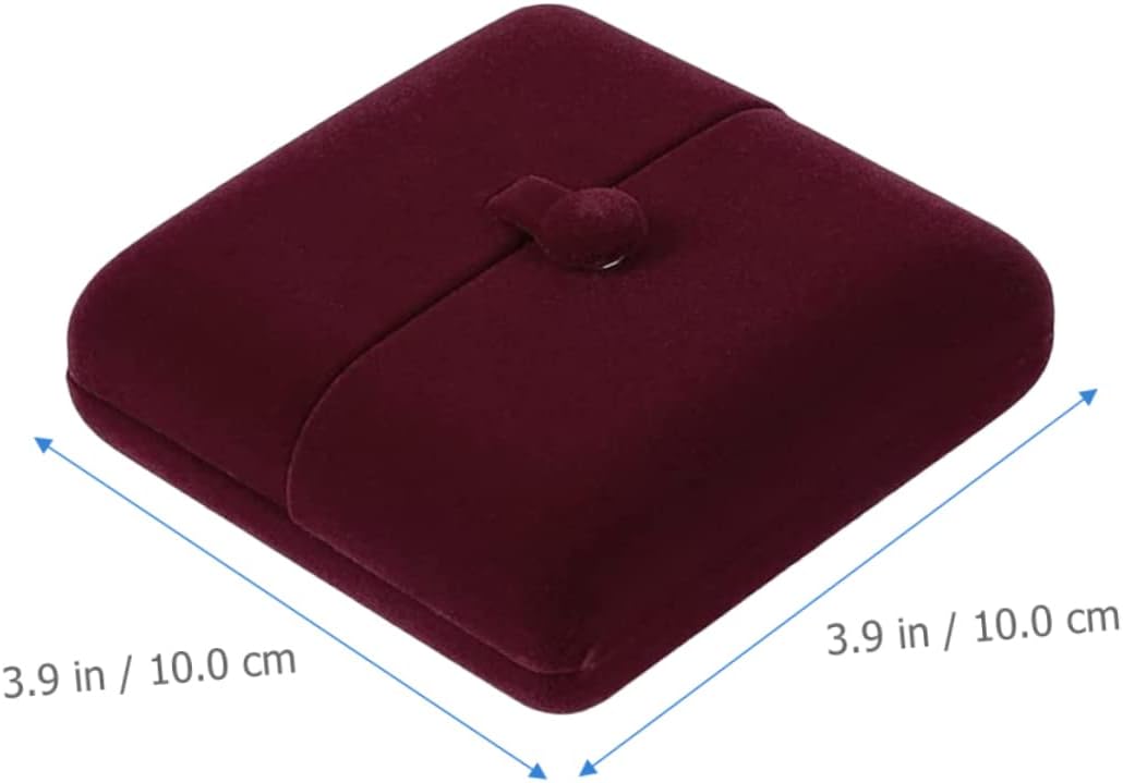 Exquisite Flannel Double Open Bracelet Jewelry Box for Gift Display image 3