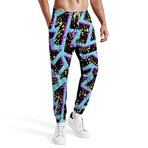 Kybate 80S Pants 90 Styles Clothing For Men Party Outfits 80S Jogger Pants Stretch Athletic Pants #TOP1