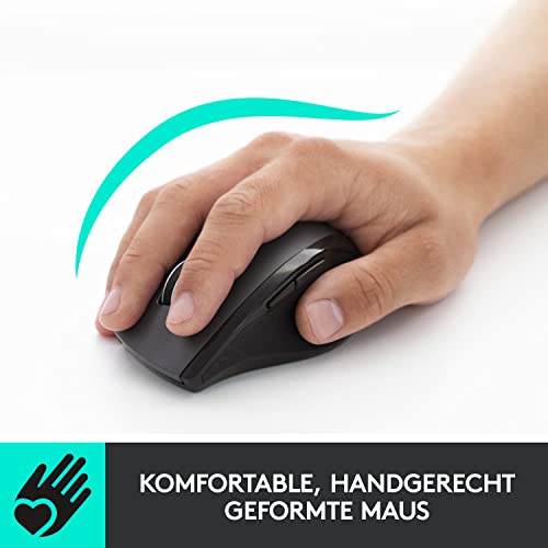 Logitech M705 Marathon kabellose Maus mit 2,4 GHz und USB-Empfänger