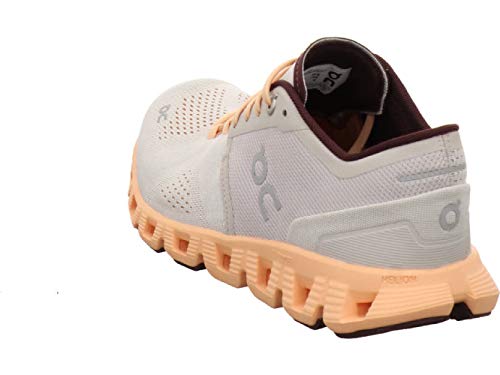 On Running tênis feminino Cloud X têxtil sintético, Silver Almond, 7