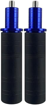 Aluminum Alloy Motorcycle Frame Sliders with Extended Footrest Anti Crash Protector for Frame Engine and Bodywork Compatible with Most Motorcycles blue