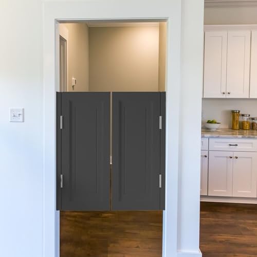 Wooden Double Saloon Cafe Swinging Doors - Solid Wood Cowboy Style Interior Door for Kitchen, Shop, Pub, Restaurant Entrance - Rustic Bar Decor