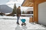 Gardena XL siewnik: uniwersalny siewnik do nawozów, nasion i soli, szerokość rozrzutu 1,5-6 m, do trawników o powierzchni do ok. 800 m², pojemność 18 l, z zasuwą zamykającą (436-20)