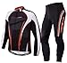 Bicycle Jersey Long Sleeve,Men's Cycling Apparel Polyester Lycra Bike Pants Padded Asian XL/ US L Multi