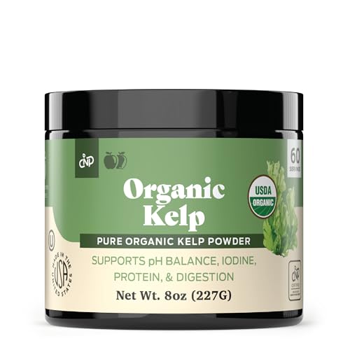Organic Kelp Powder Supplement - Bulk Raw Dry Pure Sea Kelp Seaweed Powder 8oz 75 Serving Thyroid Iodine & Digestion