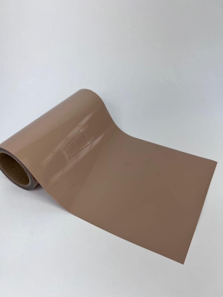 Iron On Heat Transfer Vinyl Rolls 15" x 1YD up to 27 Yards Full Roll Ready for Cutters (27 Yards Full Roll, Camel)