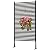 Metal Outdoor Privacy Screens Fence Screen for Outside Screen Freestanding for Patio Lawn Deck Outdoor Privacy Panels for Backyard Patio Garden Black (6 x 3FT with Feet)