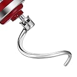 Gdrtwwh Stainless Steel Dough Hook Attachment for KitchenAid 7 Quart Bowl Lift Stand Mixer,Replacement Parts Bread Hook, Dishwasher Safe(Replace KSMC7QDH)