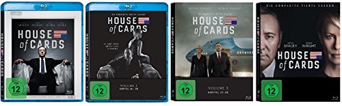 Blu-ray Set * House of Cards - Staffel/Season 1+2+3+4