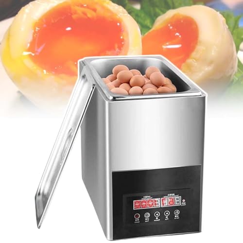Eoweiot Electric Egg Cooker, Digital Display, 0 to 99 Min Timer, Automatic Soft-Boiled Egg Machine, Stainless Steel, 50 Capacity