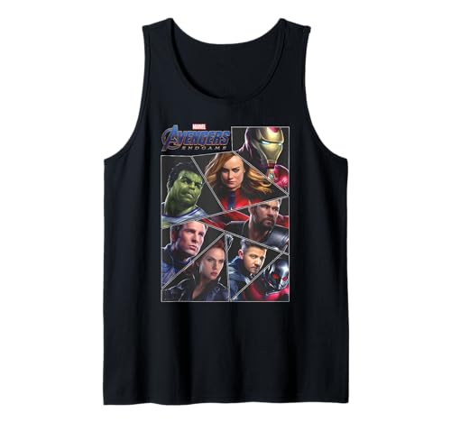Image of Marvel Avengers Endgame Captain Marvel Tag Poster Tank Top