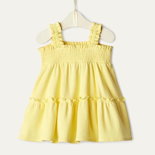 Image of Amazon Essentials x Sofia Grainge Toddlers and Baby Girls' Smocked Cotton Dress