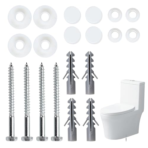 Image of 2Sets Toilet Fixing Kit, Floor Bidet Fixing Kit, Bidet Anchor Bolts Set, Universal Toilet Fixing Bolts, Floor Bidet Fixing Kit, Toilet Pan Floor Fixing Kit, Toilet Seat Replacement Parts for Home