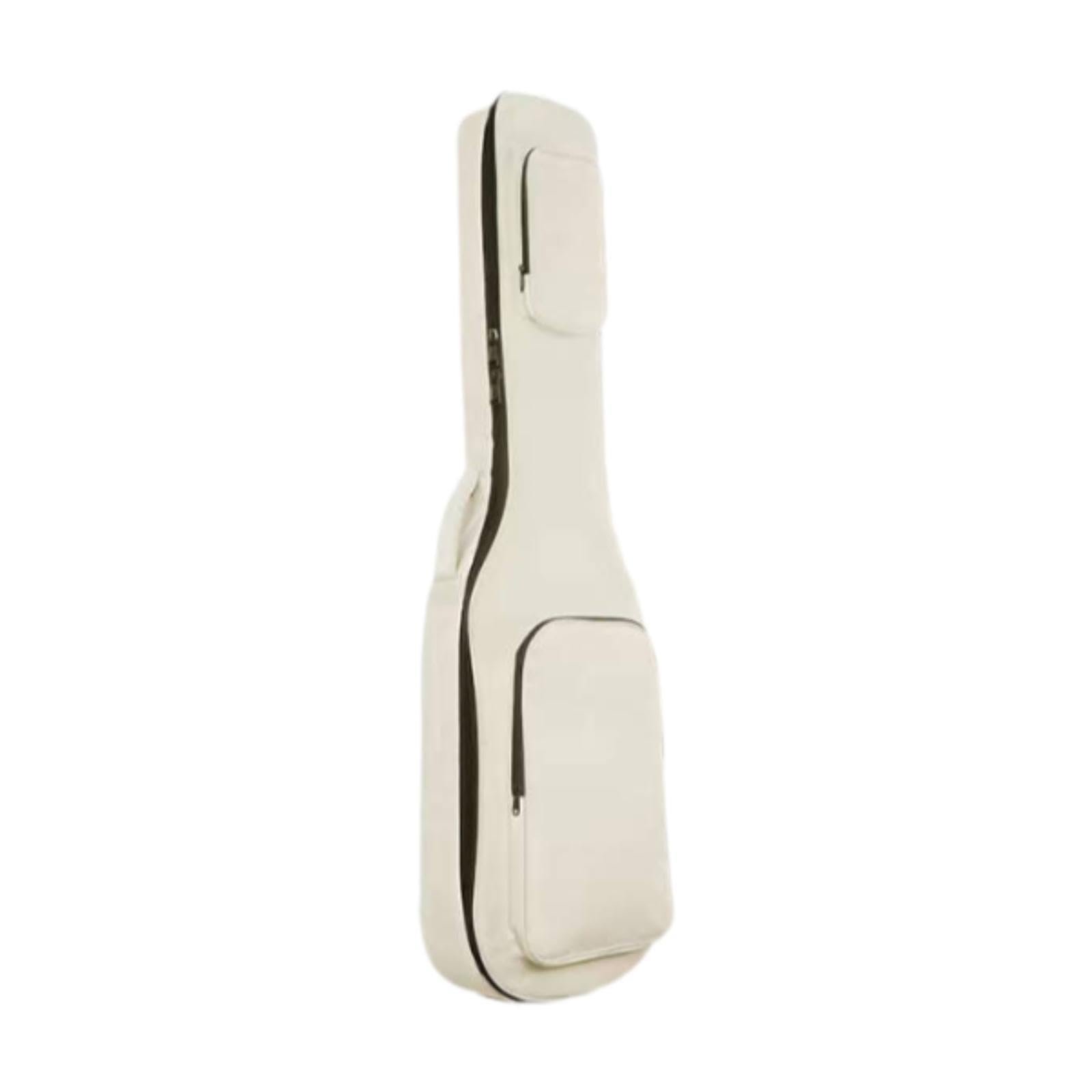 Funda para Bajo Eléctrico con Correas Y Bolsillos de Almacenamiento, Beige