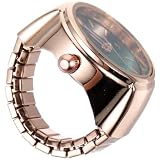 Angoily Reloj de Anillo y Regalos de Cumpleaños para Hombre y Mujer Diseño Moderno en Aleación de Zinc, Cómodo y Fácil de Usar para Ocasiones Casuales