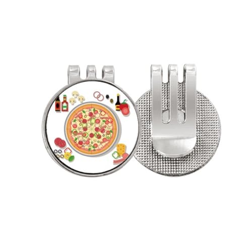 Marqueur de balle de golf magnétique pizza - Ne perdez plus votre repère sur le green