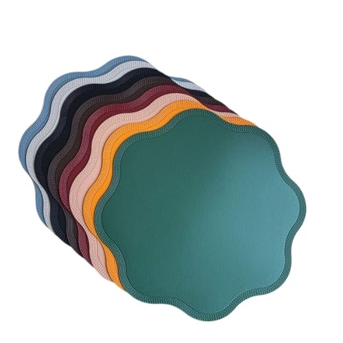 Sets de table en fleur PU lavables au design contemporain