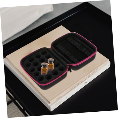 Mallette huiles essentielles de transport avec 15 compartiments de stockage rose - 6